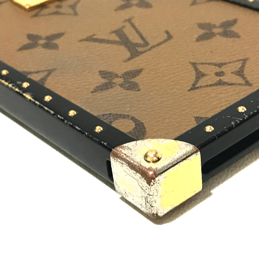 LOUIS VUITTON M64487 Monogram Reverse Eye Trunk iPhone 7+ iPhone Case, Monogram Reverse Canvas, Women's, Brown