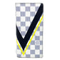 LOUIS VUITTON N64007 Damier Coastline America's Cup Portefeuille Brazza Long Wallet in Damier Azur Canvas, Unisex, Azur