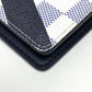 LOUIS VUITTON N64007 Damier Coastline America's Cup Portefeuille Brazza Long Wallet in Damier Azur Canvas, Unisex, Azur