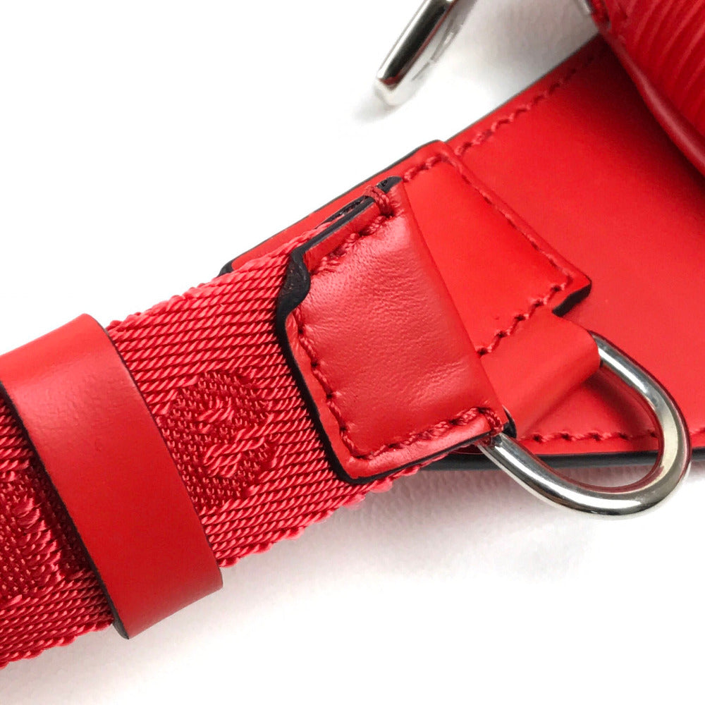 LOUIS VUITTON M53418 Supreme Epi Leather Bum Bag, Waist Pouch, Body Bag, Men's, Red