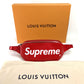 LOUIS VUITTON M53418 Supreme Epi Leather Bum Bag, Waist Pouch, Body Bag, Men's, Red