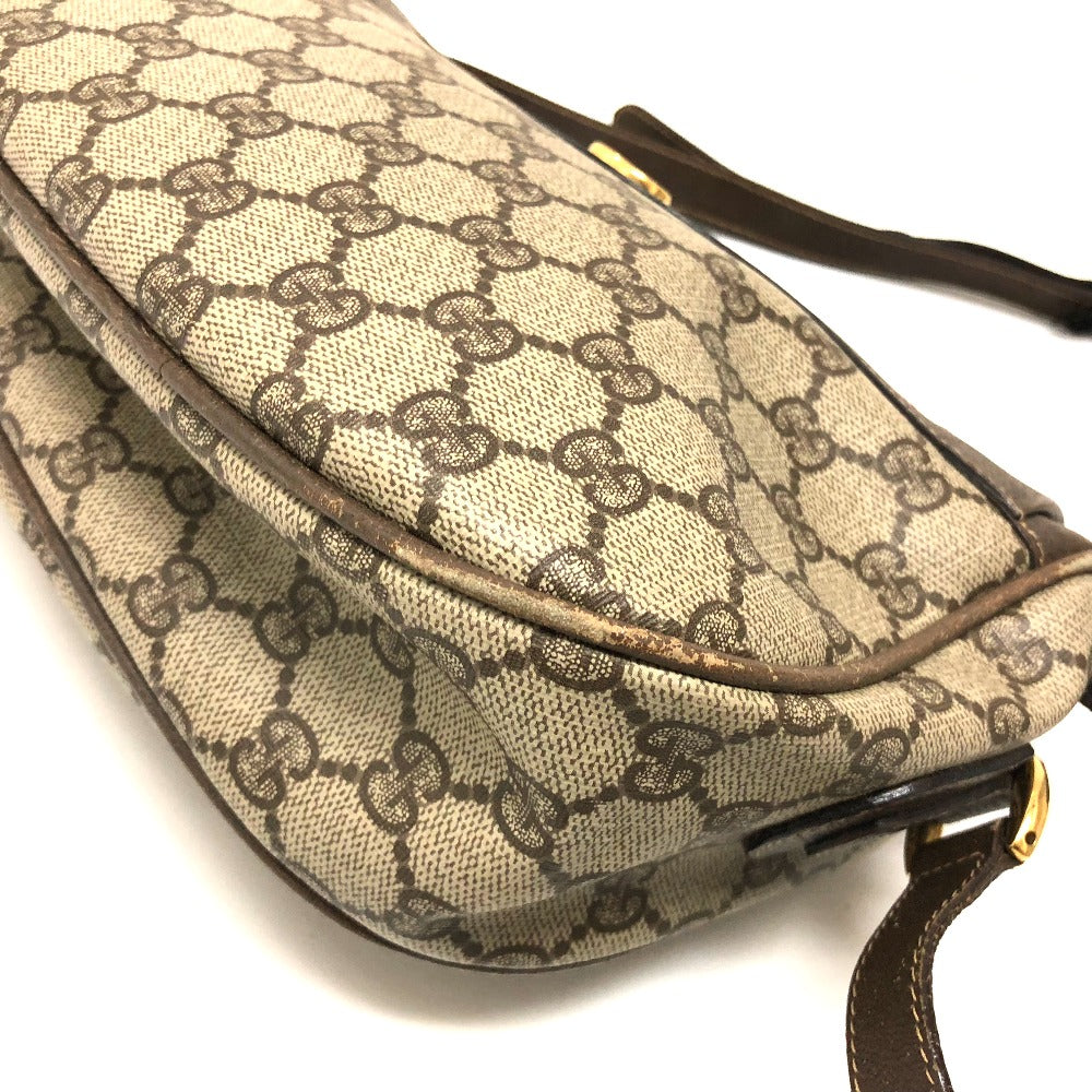 GUCCI 001115 0918 GGプラス ウェビングライン カバン ポシェット ショルダーバッグ PVC/レザー レディース オールドグッチ