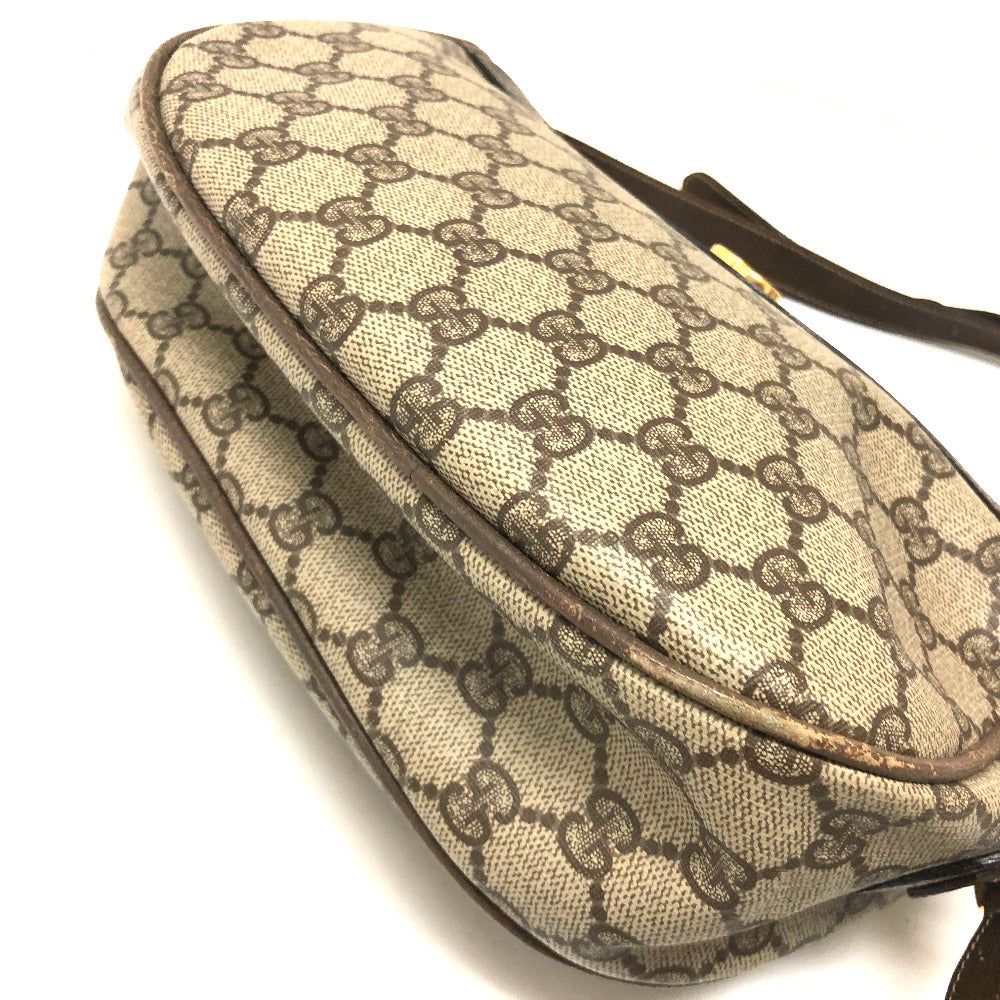 GUCCI 001115 0918 GGプラス ウェビングライン カバン ポシェット ショルダーバッグ PVC/レザー レディース オールドグッチ