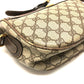 GUCCI 001115 0918 GGプラス ウェビングライン カバン ポシェット ショルダーバッグ PVC/レザー レディース オールドグッチ