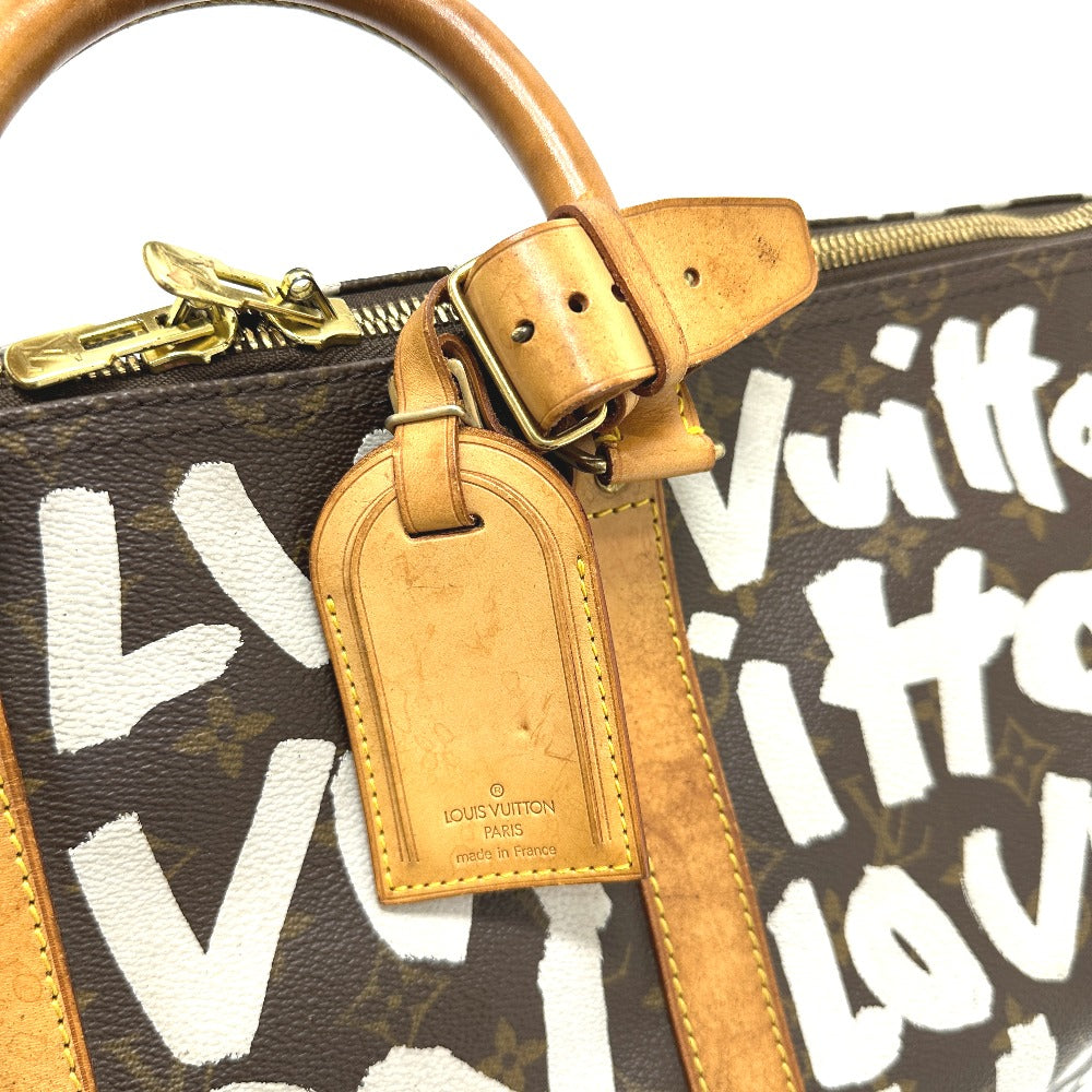 LOUIS VUITTON M92197 Monogram Graffiti Keepall 50 Boston Bag, Travel Bag, Boston Bag, Monogram Graffiti Canvas, Unisex, Brown