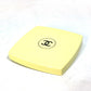 CHANEL 138065 CC Coco Mark Miroir Double Faceted Compact with Double Mirror, Plastic, Women's, Ovny, 129, Yellow