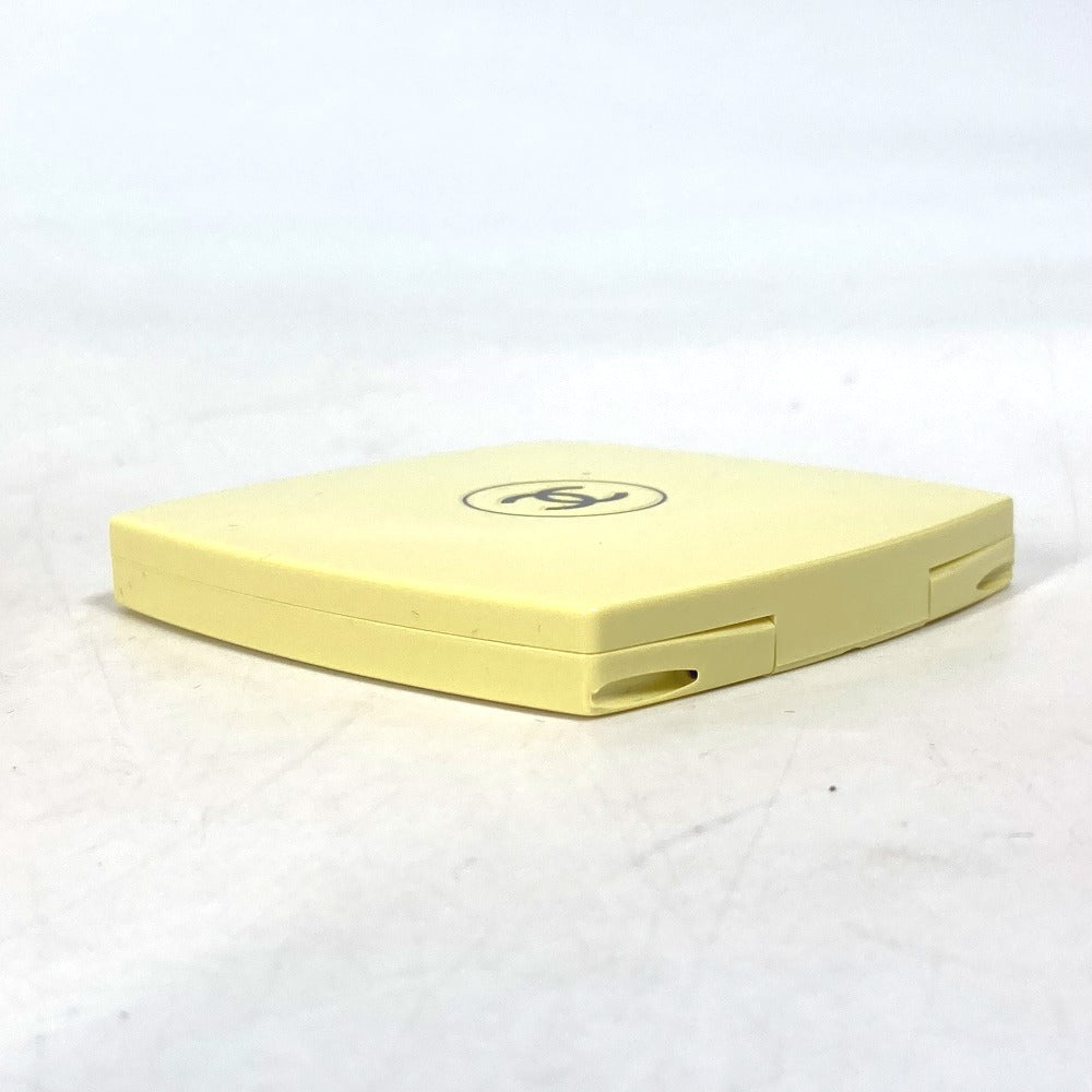 CHANEL 138065 CC Coco Mark Miroir Double Faceted Compact with Double Mirror, Plastic, Women's, Ovny, 129, Yellow