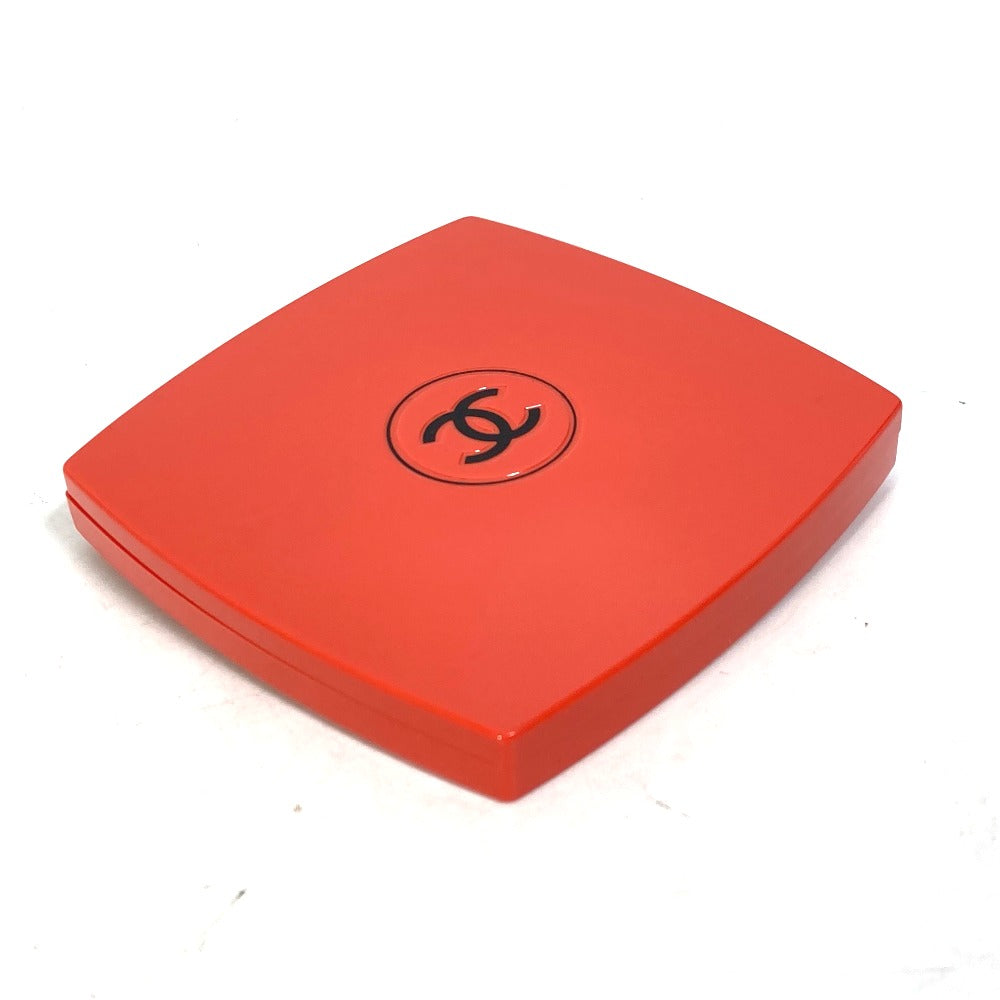CHANEL 138064 CC Coco Mark Miroir Double Faceted Compact with Double Mirror, Plastic, Women's, Premiere Dame, 121, Orange