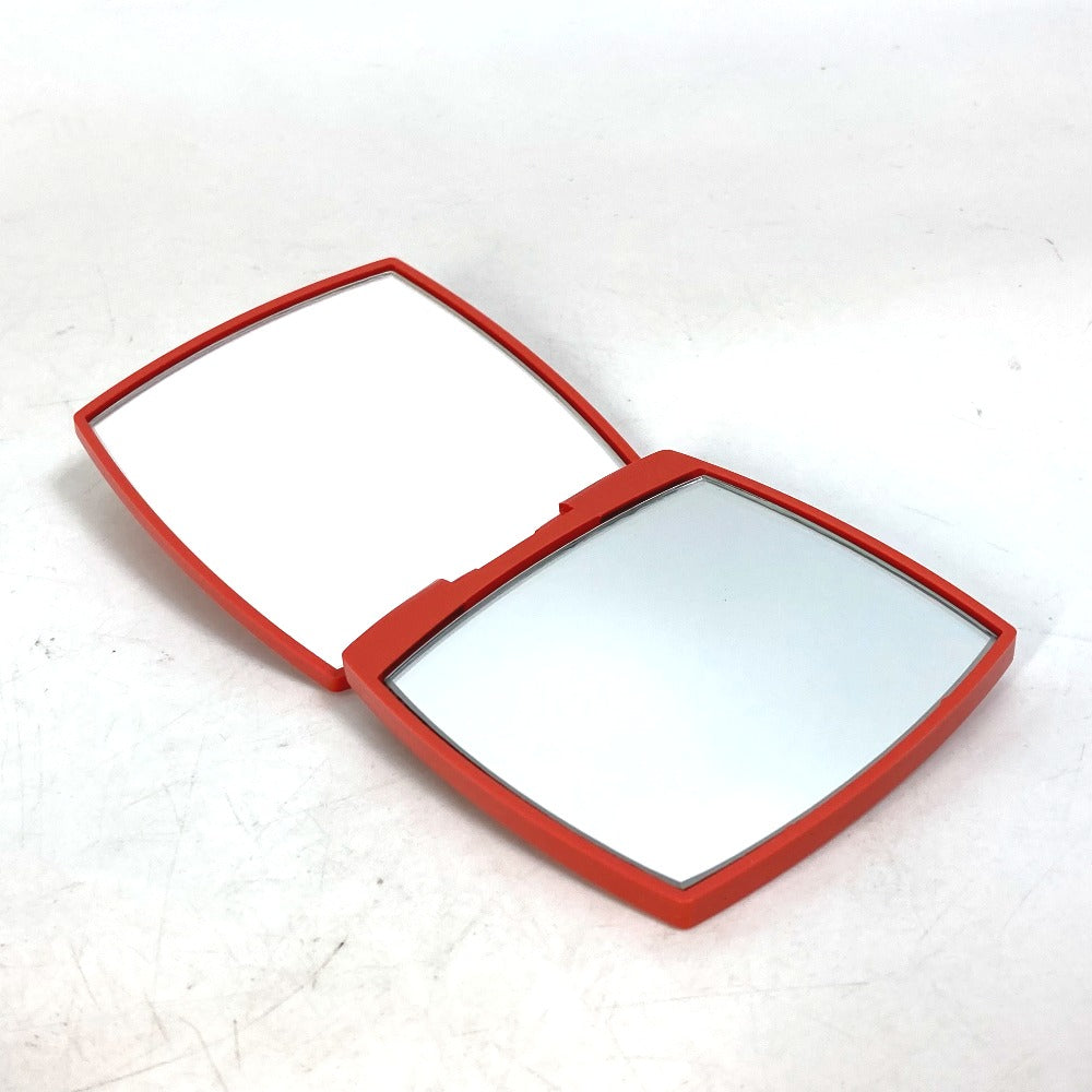 CHANEL 138064 CC Coco Mark Miroir Double Faceted Compact with Double Mirror, Plastic, Women's, Premiere Dame, 121, Orange