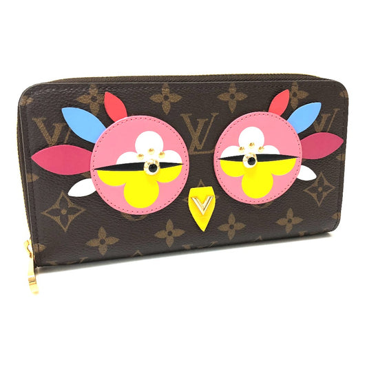 LOUIS VUITTON M62414 モノグラム ラブリーバード ジッピーウォレット ラウンドファスナー長財布 長財布 モノグラムキャンバス レディース ブラウン