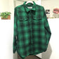 OFF-WHITE Checkered Tartan Shirt, DIAG ALL OVER, Men's, Green