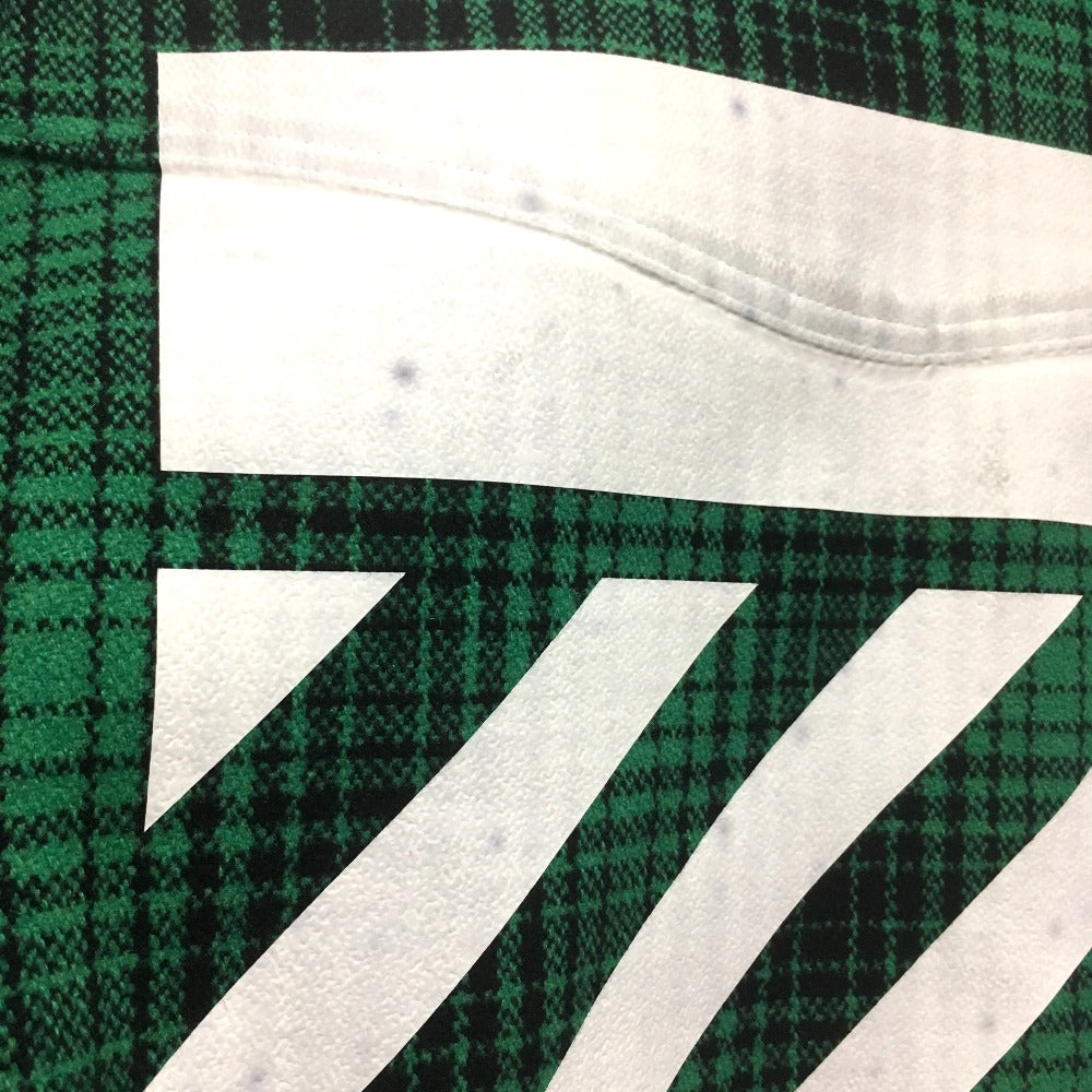 OFF-WHITE Checkered Tartan Shirt, DIAG ALL OVER, Men's, Green