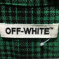 OFF-WHITE Checkered Tartan Shirt, DIAG ALL OVER, Men's, Green