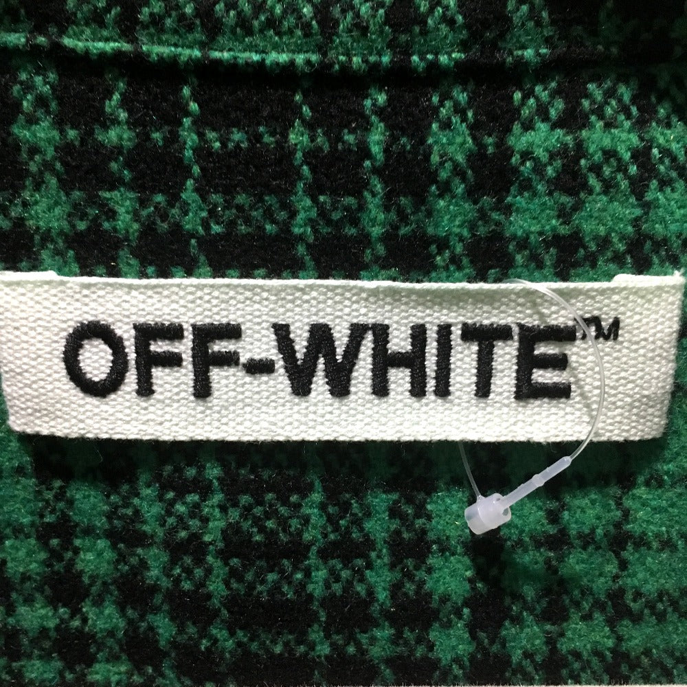 OFF-WHITE Checkered Tartan Shirt, DIAG ALL OVER, Men's, Green