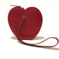 HERMES Tadelakt x Chevre Apple Motif Apple Fruit Pochette Pomme Accessory Pouch Chevre Women's Rouge vif