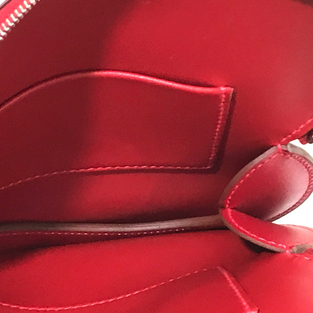 HERMES Tadelakt x Chevre Apple Motif Apple Fruit Pochette Pomme Accessory Pouch Chevre Women's Rouge vif