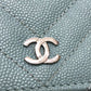 CHANEL 長財布 カバン 斜め掛け Vステッチ ココマーク CC チェーンウォレット ショルダーバッグ キャビアスキン レディース ブルー
