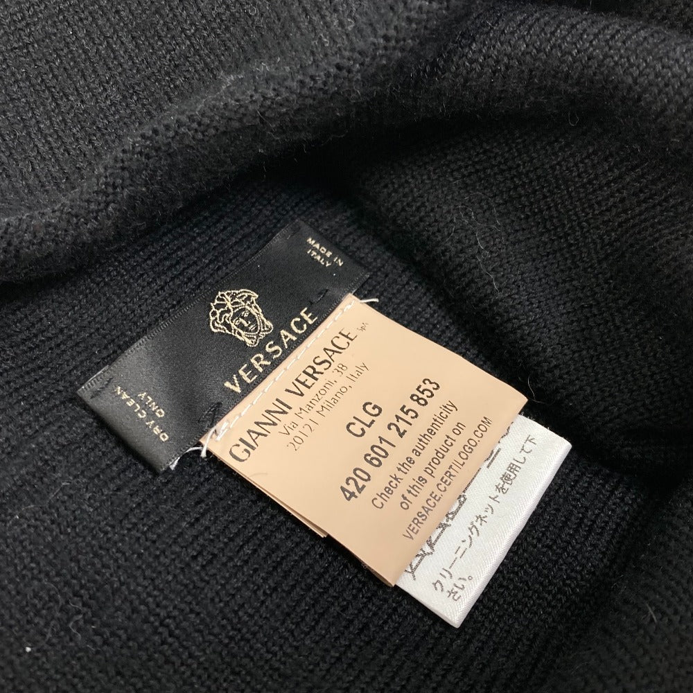 VERSACE ロゴ  ビーニー ニットキャップ 帽子 ニット帽 ウール レディース - brandshop-reference