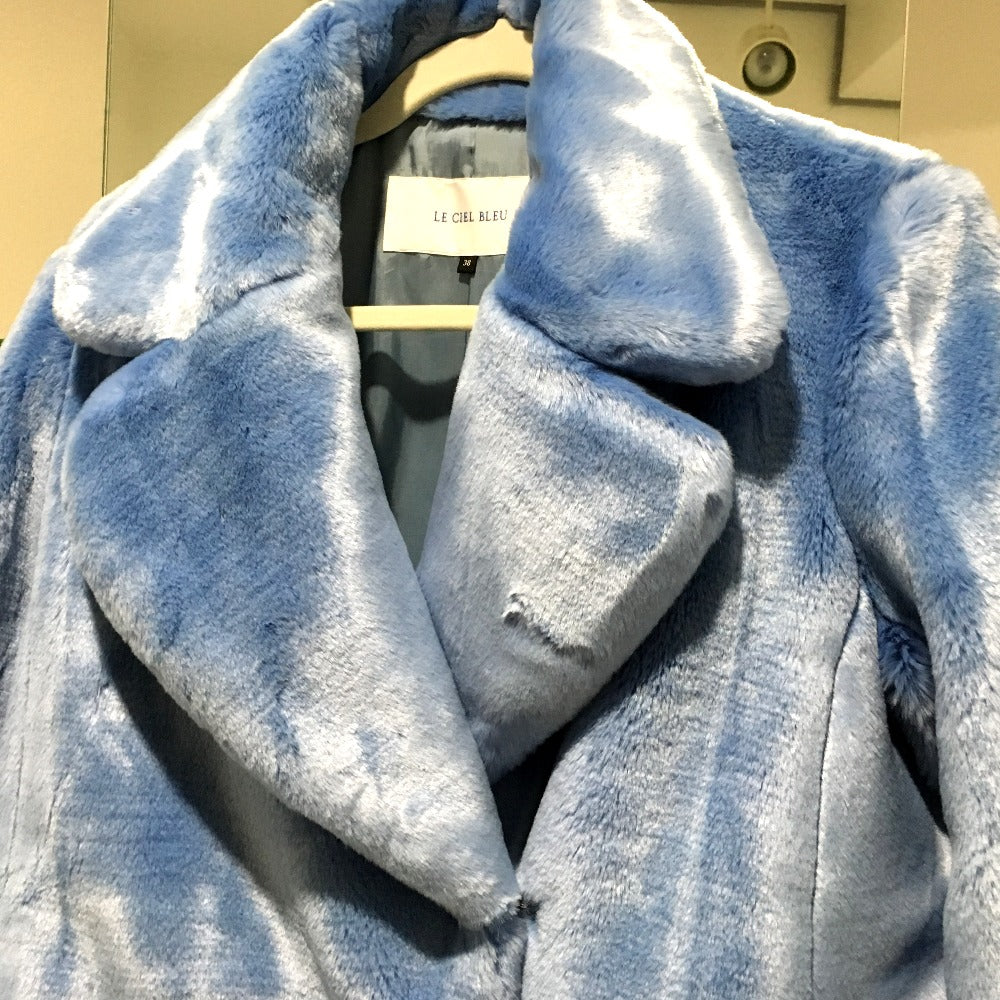 LE CIEL BLEU ファーコート　アウター コート フェイク　ファー アウターその他 レディース - brandshop-reference