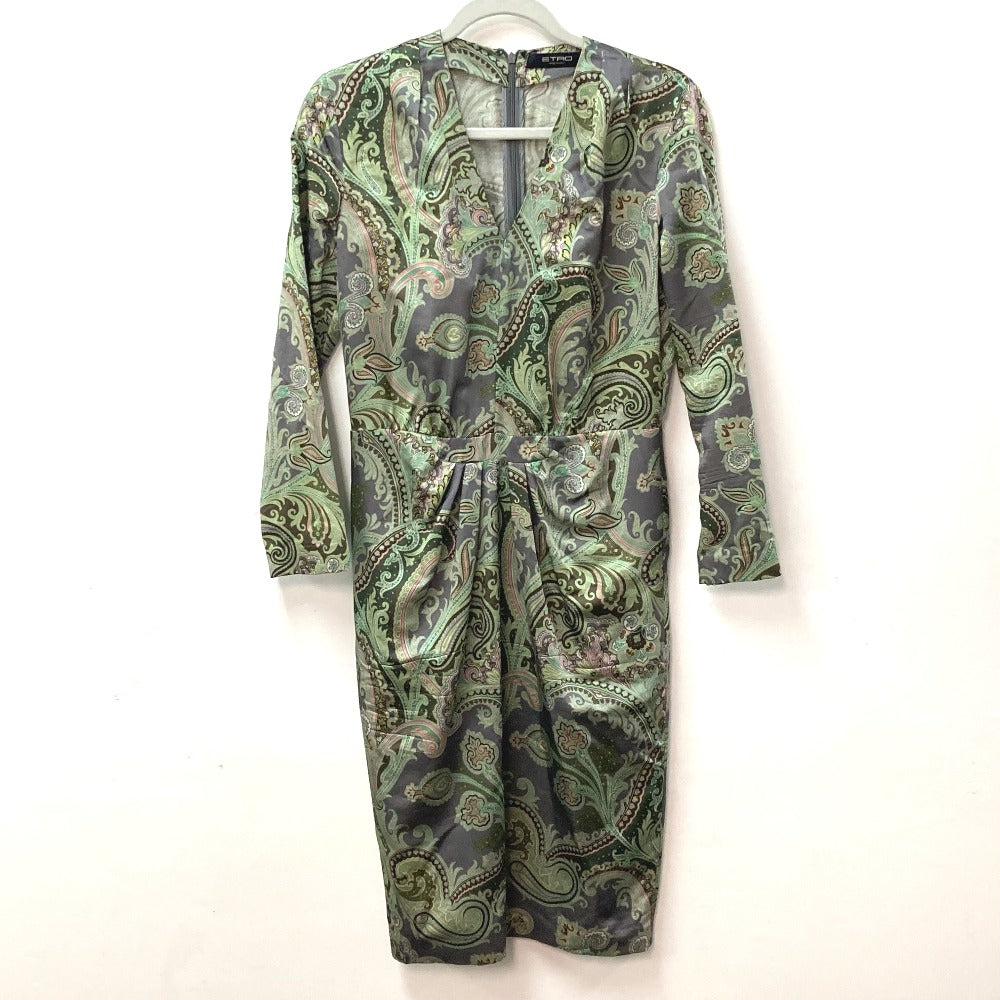 ETRO アパレル ペイズリー柄 袖あり ワンピース ウール レディース - brandshop-reference