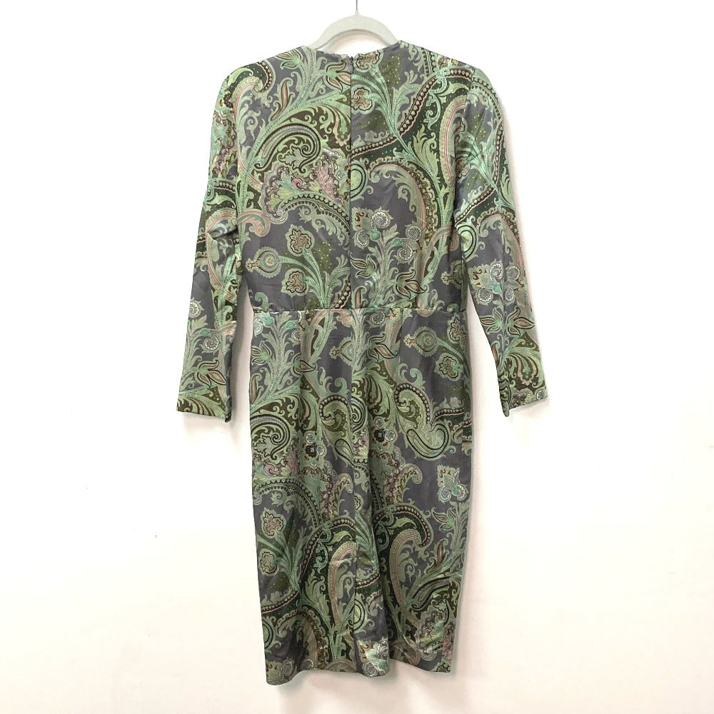 ETRO アパレル ペイズリー柄 袖あり ワンピース ウール レディース - brandshop-reference