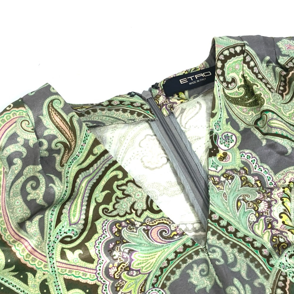 ETRO アパレル ペイズリー柄 袖あり ワンピース ウール レディース - brandshop-reference