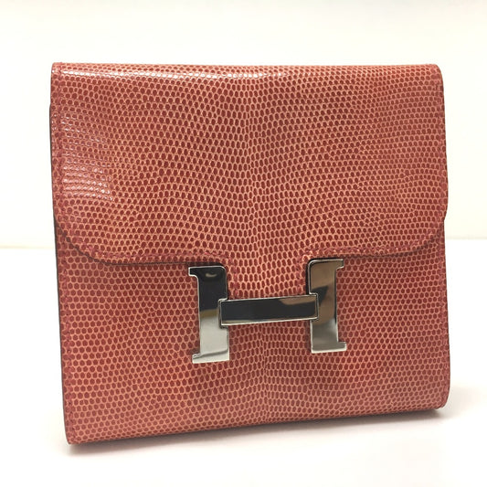 HERMES N□刻 コンパクトウォレット コンタンス リザード レディース 二つ折り財布（小銭入れあり） - brandshop-reference