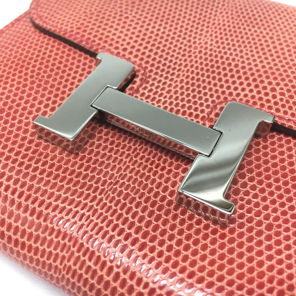 HERMES N□刻 コンパクトウォレット コンタンス リザード レディース 二つ折り財布（小銭入れあり） - brandshop-reference