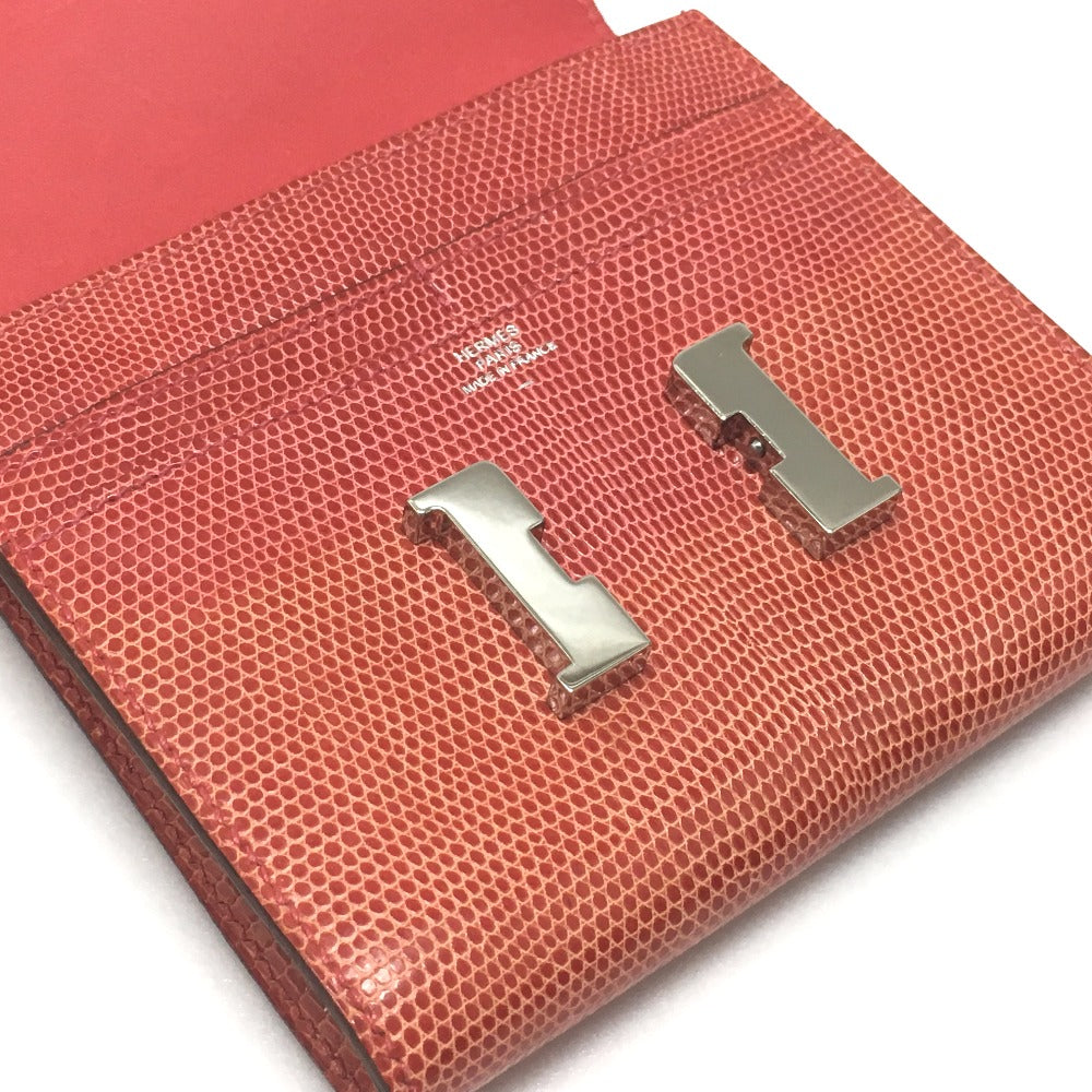 HERMES N□刻 コンパクトウォレット コンタンス リザード レディース 二つ折り財布（小銭入れあり） - brandshop-reference