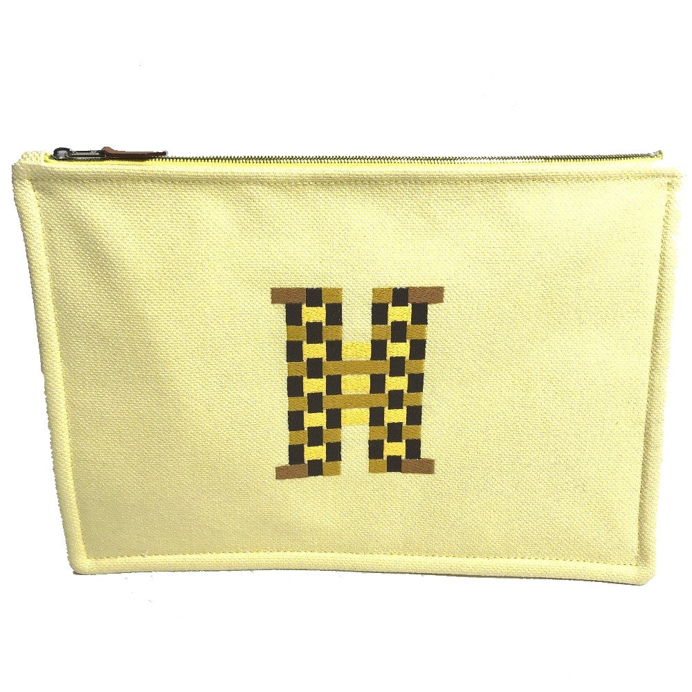 HERMES メイクポーチ 化粧ポーチ Hティサージュ クラッチバッグ ポーチ トワルアッシュ ユニセックス - brandshop-reference