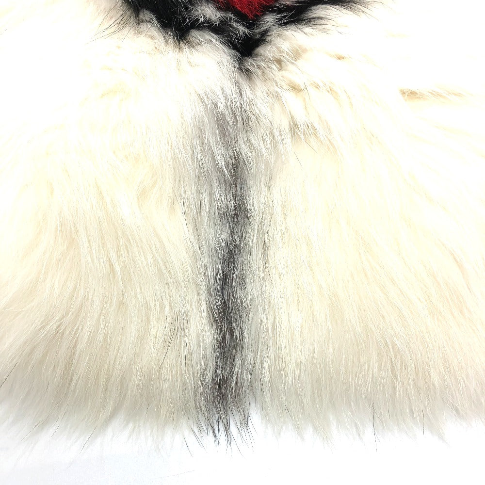 Dior 86FUR250I820 ハート スカーフ ファー マフラー ナイロン レディース - brandshop-reference